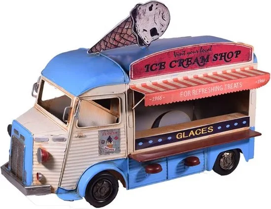 Citroen HY ijskar blikken decoratie XXL handgemaakt 50 cm